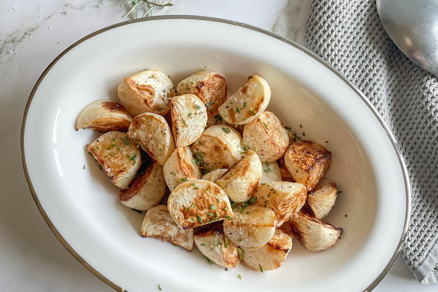 Roasted Turnips Recipe (Easy With Herbs) The Kitchn